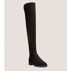 Stuart Weitzman City Boot Over the Knee Sz 6 Black Suede